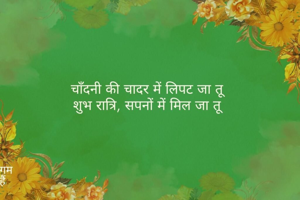 Good Night Shayari Wife